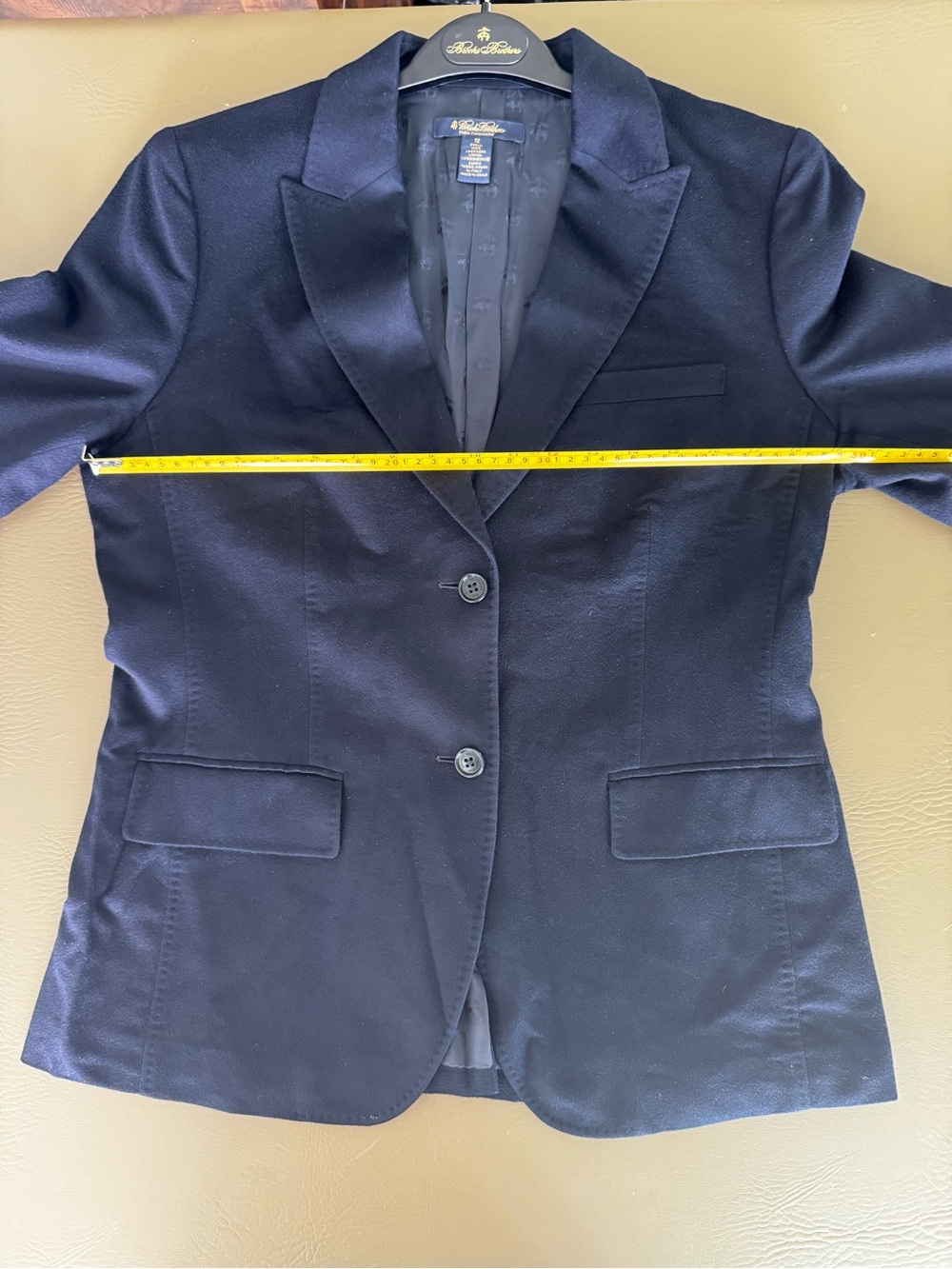Navy Brook’s Brother’s 100% Cashmere Women’s Blazer. Sz 12 - Picture 6 of 9